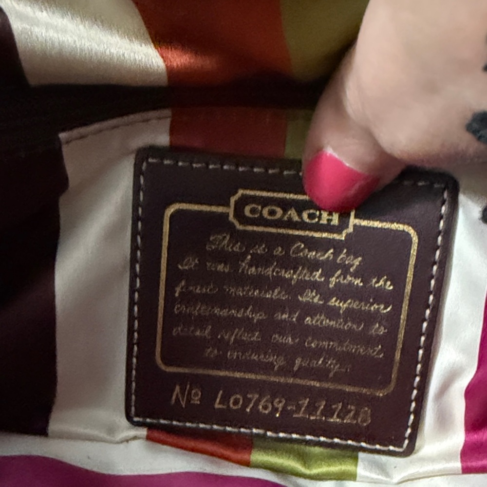 Coach Brown Leather Shoulder Bag - Picture 6 of 8